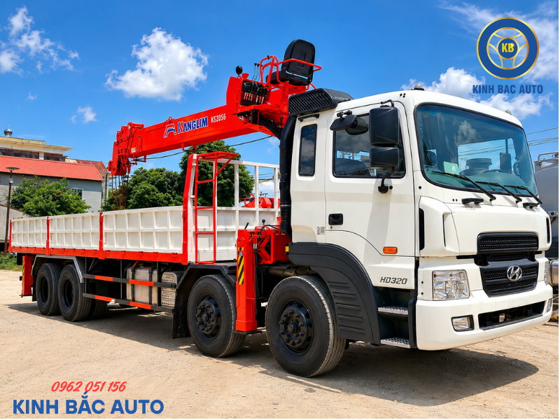 Ưu điểm nổi bật của xe tải gắn cẩu Hyundai HD320 11 tấn thùng dài 7.8m